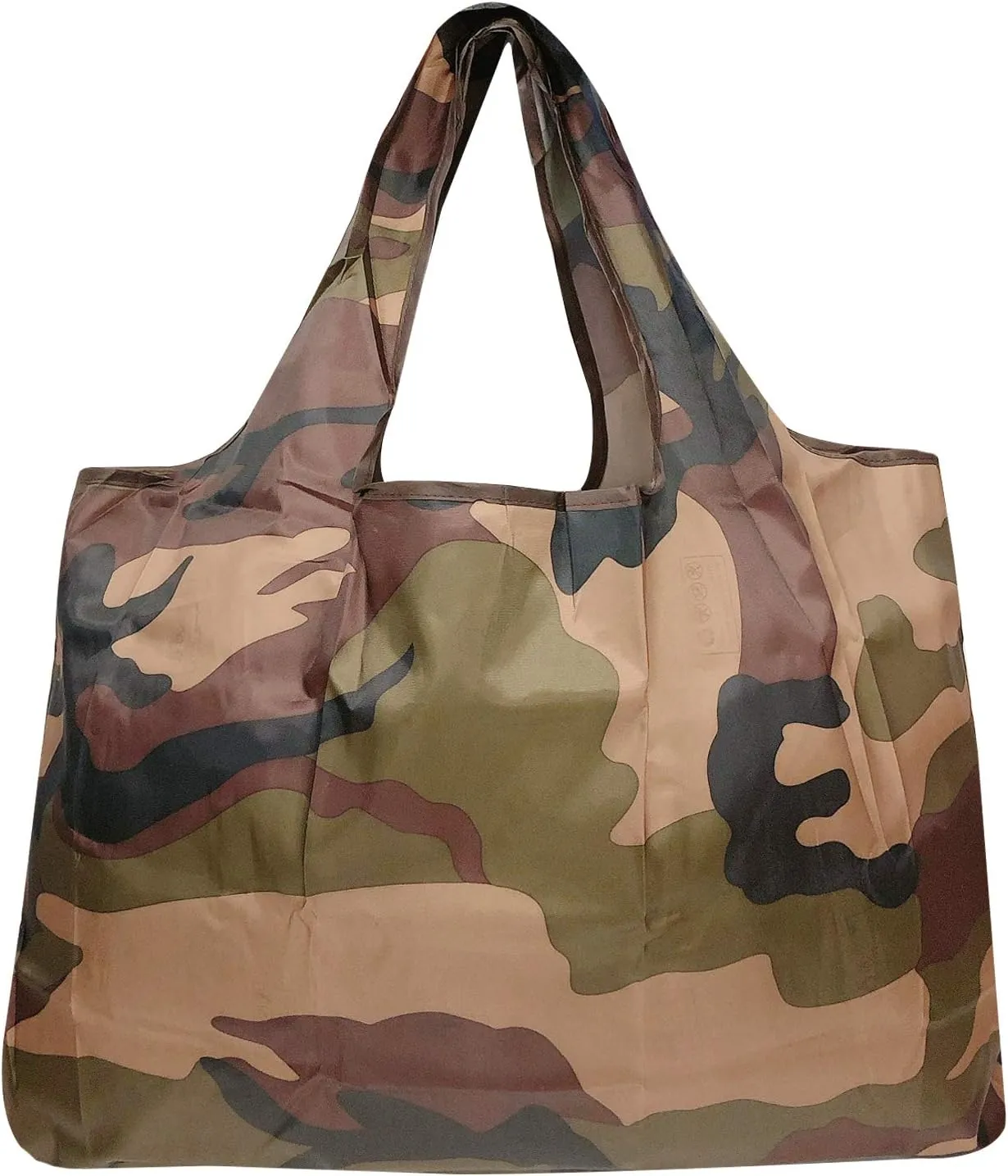 allydrew Large Foldable Tote Nylon Reusable Grocery Bags, 5 Pack