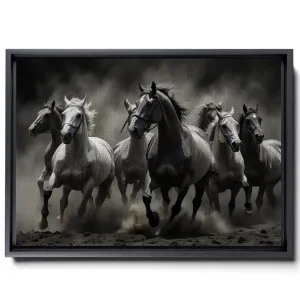 Animal Pictures Wall Art, Desert Running Horses Painting Picture Print on Canvas, Modern Wall Decor, Wildlife Wall Art, Animal Wall Decor, Horses Art Print, Canvas Print, Print