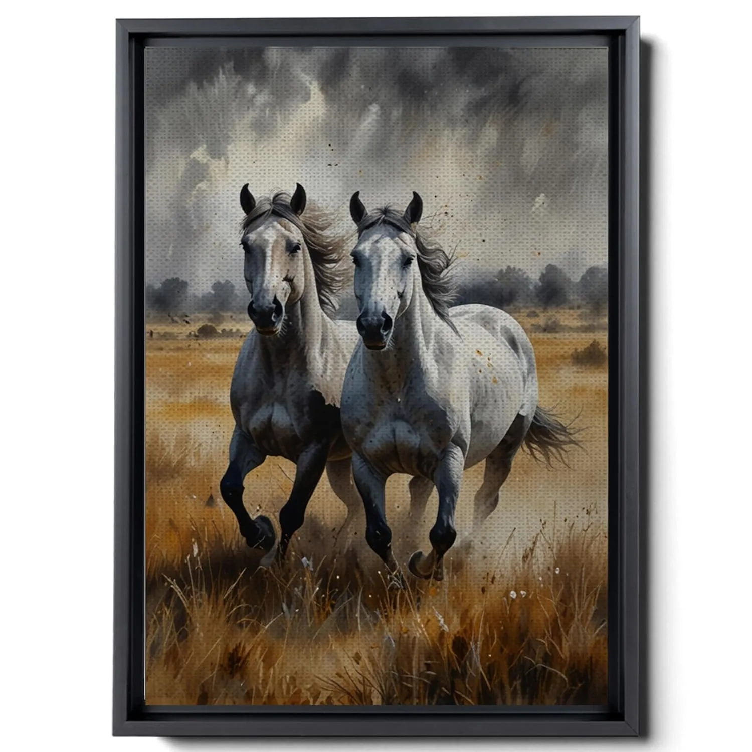 Animal Pictures Wall Art, Desert Running Horses Painting Picture Print on Canvas, Modern Wall Decor, Wildlife Wall Art, Animal Wall Decor, Horses Art Print, Wall Art Prints, Wall