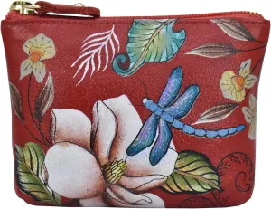 Anuschka Women’s Leather Coin Purse | Genuine Soft Leather | Hand-painted Original Art
