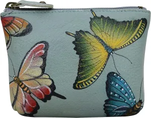 Anuschka Women’s Leather Coin Purse | Genuine Soft Leather | Hand-painted Original Art