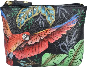 Anuschka Women’s Leather Coin Purse | Genuine Soft Leather | Hand-painted Original Art
