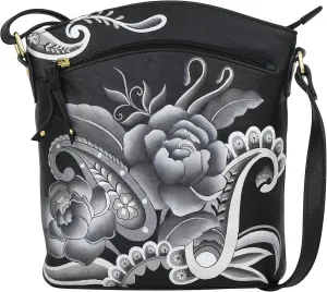 Anuschka Women's Original Hand-Painted Genuine Leather Large Crossbody