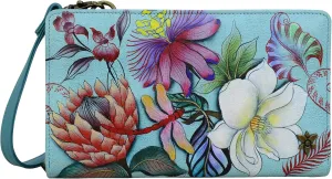Anuschka Women's Original Hand-Painted Leather RFID Blocking Organizer Wallet