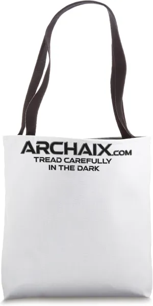 Archaix Domain - Tread Carefully In The Dark - BLACK FONT Tote Bag