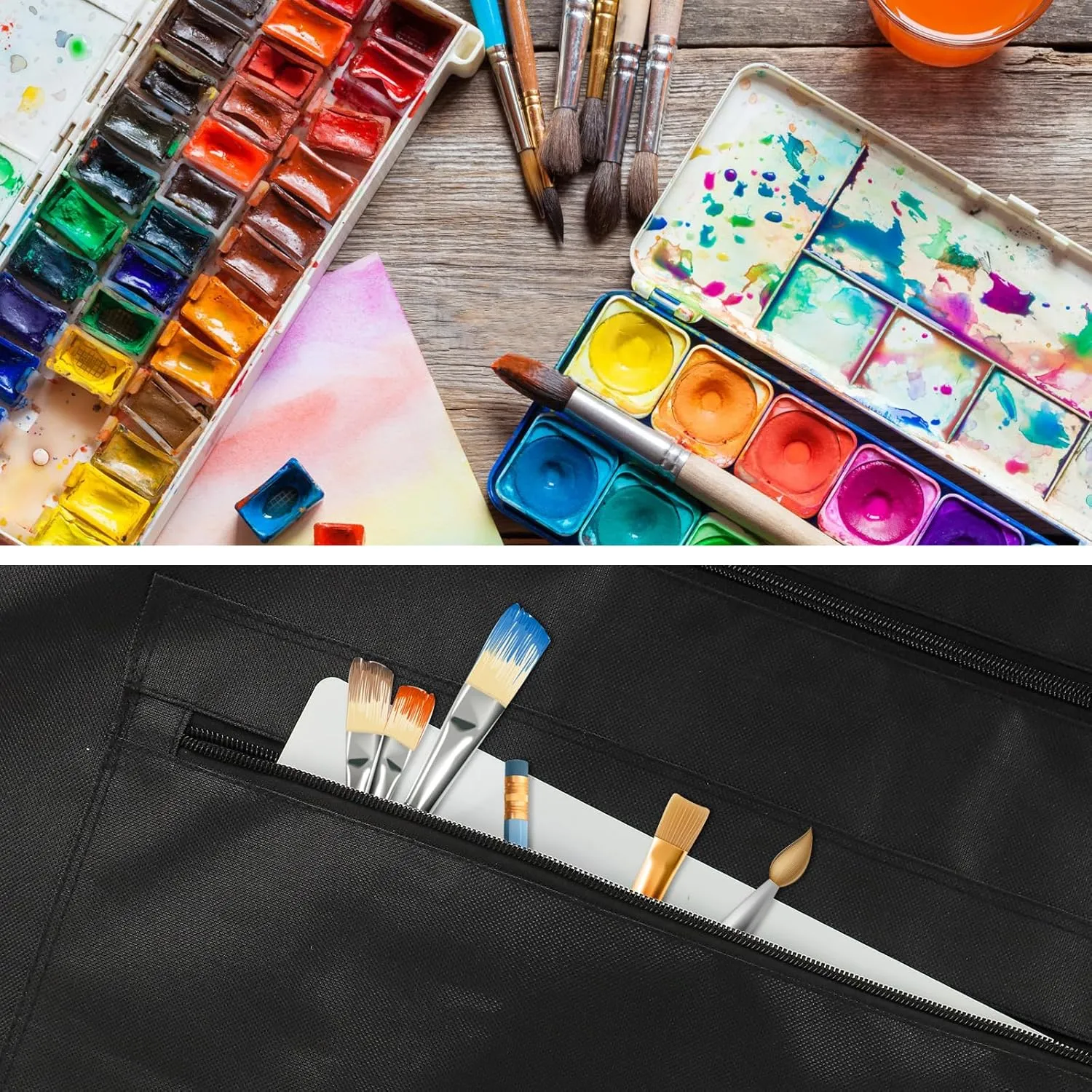 Art Portfolio Bag,24 * 36 inch Art Portfolio Case Organizer Tote,With Detachable Shoulder Strap,for Artwork Poster Painting and Drawing