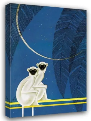 ArtDirect New Moon 40x60 Huge Gallery Wrapped Canvas Giclee Art by McIntosh, Frank