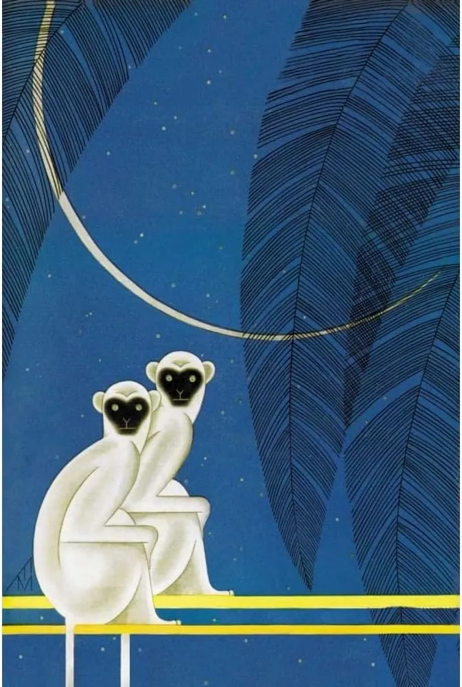 ArtDirect New Moon 40x60 Huge Gallery Wrapped Canvas Giclee Art by McIntosh, Frank
