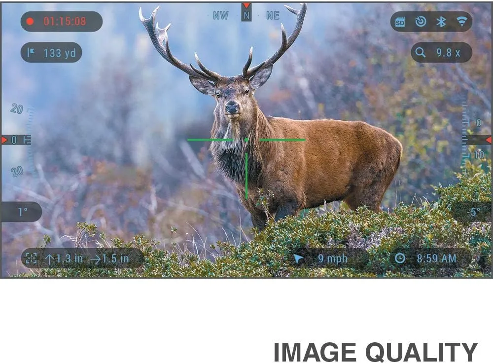 ATN MossyOak X-Sight-4k Pro Smart Day/Night Camouflage Scope w/Full HD Video rec, Smooth Zoom, Bluetooth and Wi-Fi
