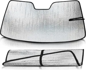 Autotech Park Sunshade Compatible with 2017-2025 Porsche Panamera Front Windshield, Custom-fit Sunshade