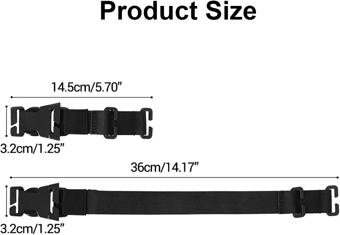 AZB 6 Pcs Tactical Rush Tier System Molle Backpack Straps Accessories
