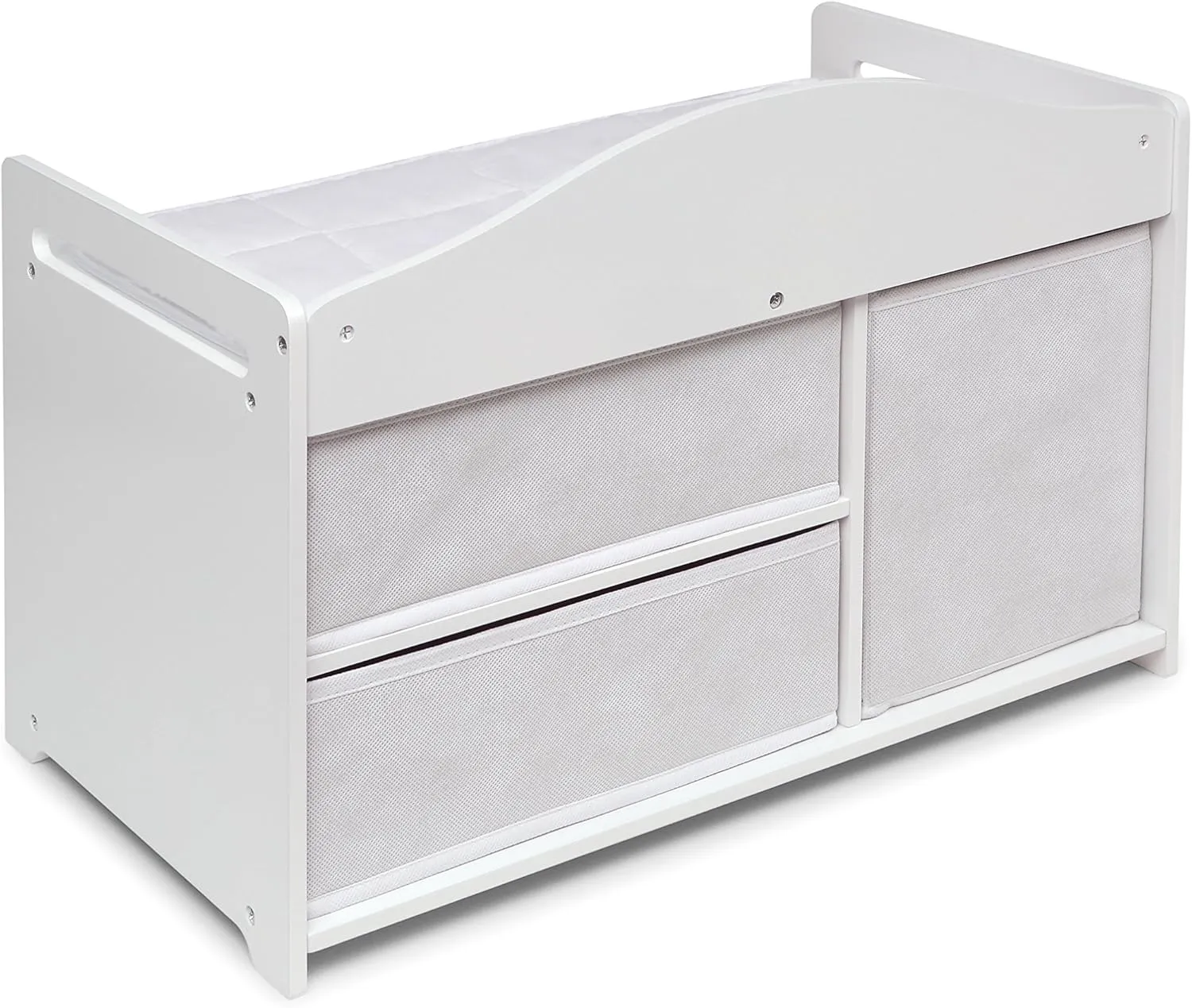 Badger Basket White Rose Doll Care Station for 18 to 20-Inch Dolls – Elegant Playset with Storage and Accessories – Perfect for Imaginative Play