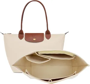 Bag Organizer compatible with Longchamp Tote Bag,Storage & Finishing Inner Bag,Bag Insert for Extra Handbag Inner Shaper