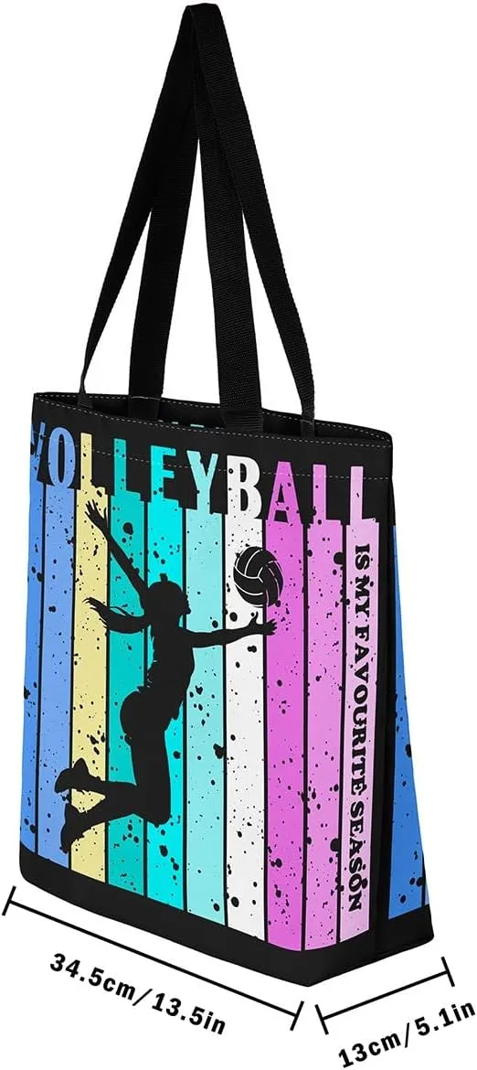 Basketball Canvas Tote Bag Basketball Game Canvas Bag for Basketball Players