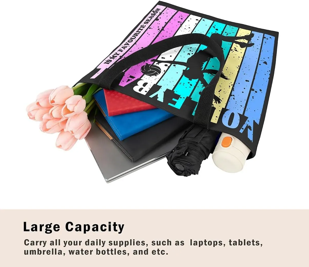 Basketball Canvas Tote Bag Basketball Game Canvas Bag for Basketball Players