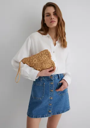 Beige Handbag