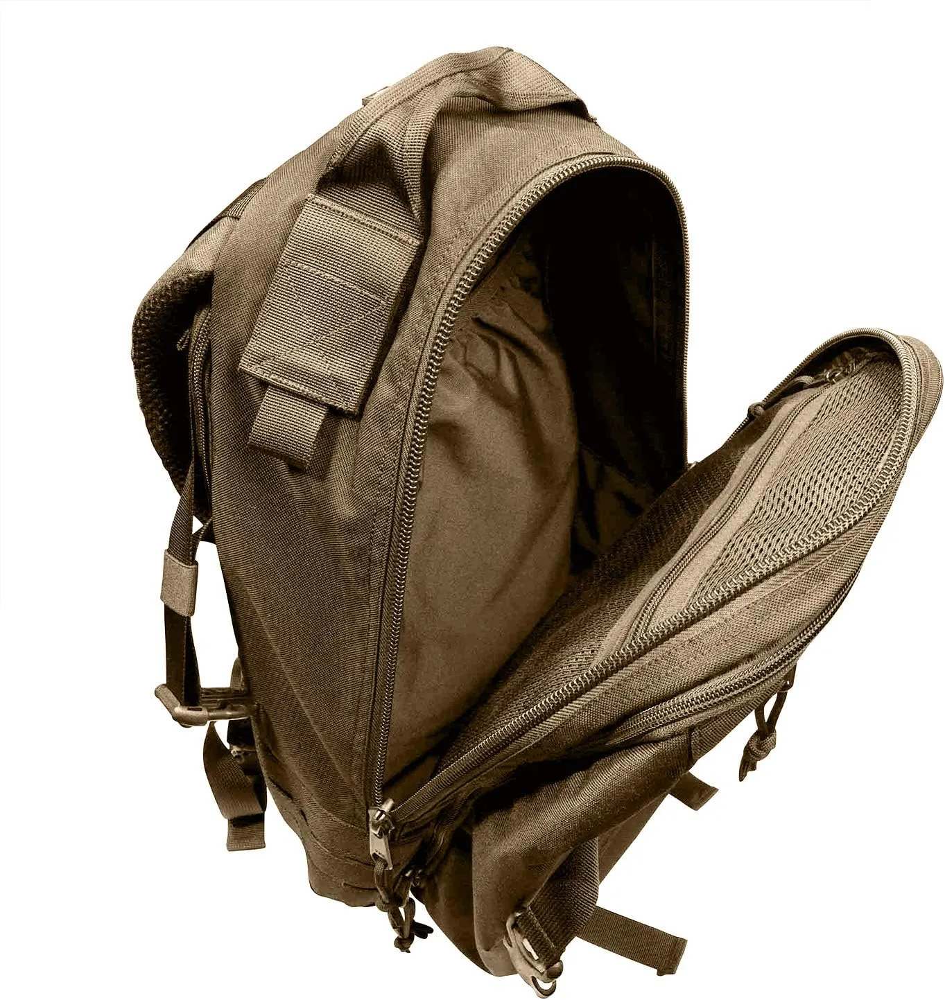 Beretta 29L Tactical High-Performance Medium-Sized Easy-Access DWR Backpack, Brown, Large