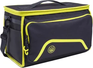 Beretta Challenge Durable Ripstop Lightweight Functional Versatile Outdoor Hunting Shooting Tactical Zippered Cartridge Bag with Convenient Carrying Handles, Ebony & Sulphur Spring