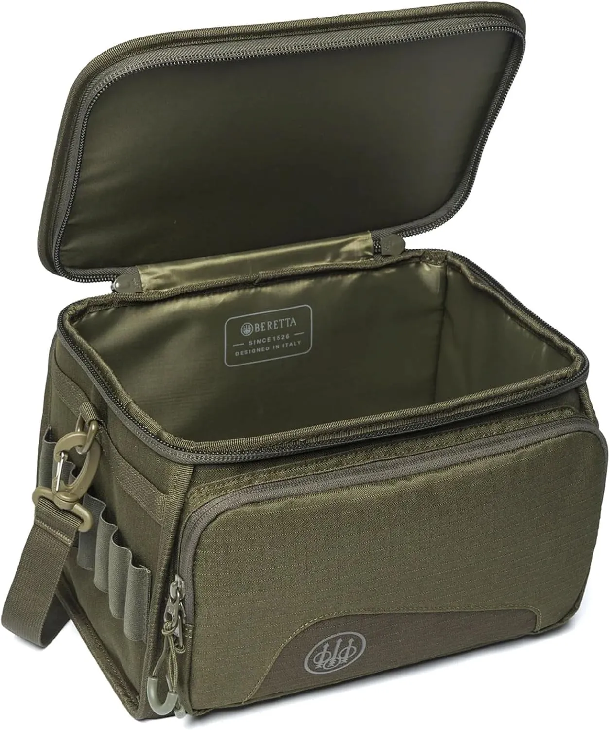 Beretta Gamekeeper EVO Durable Lightweight Functional Outdoor Hunting Shooting Tactical Zippered Cartridge Bag 150 with Adjustable Shoulder Strap | Capacity of 6 Boxes x 25 Cartridges