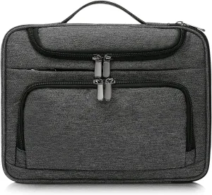 BERTASCHE Dark Grey Tablet Sleeve Bag for 11 inch iPad Pro, Air, Surface Go, Galaxy Tab, Business Tablet Carrying Case, 5 Pockets Compartment, Lightweight
