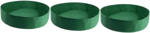 BESPORTBLE 3pcs Round Planting Bag Plant Pouch Vegetables Planter Bags Felt Plant Bags Flower Bed Large Pots for Plants Outdoor Flower Grow Bed Bag Felt Cloth Breathable