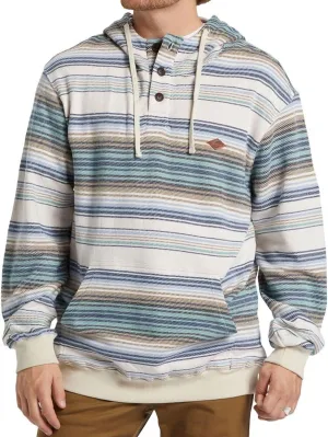 Billabong Men's Rancho Henley Pullover Hooded Flannel