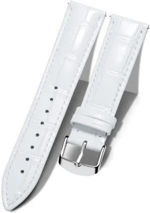 BINLUN Leather Watch Band Genuine Calfskin Replacement Watch Strap Quick Release Crocodile Pattern 10 Colors 13 Sizes for Men Women(10mm,12mm,14mm,16mm,17mm,18mm,19mm,20mm,21mm,22mm,23mm,24mm)