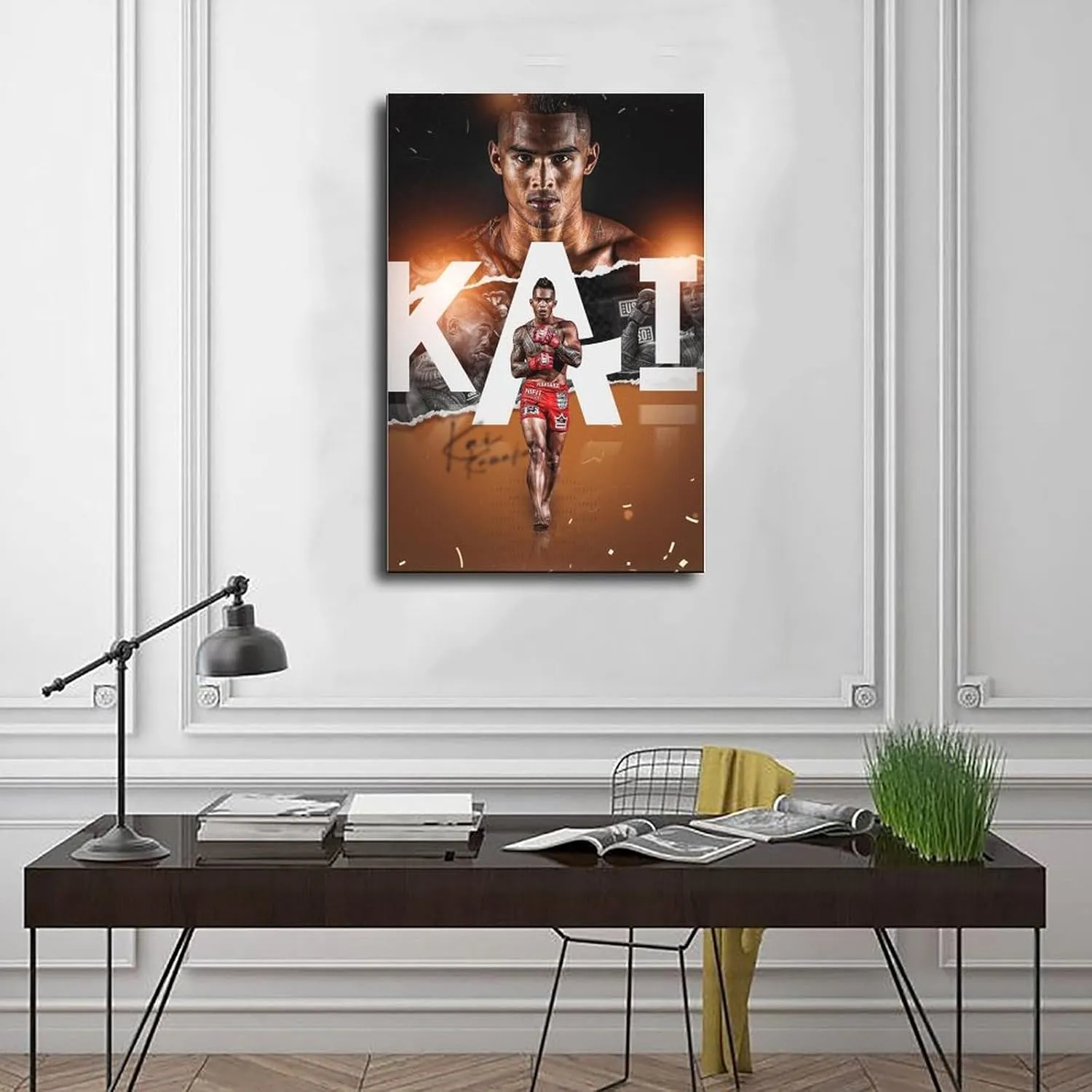 BjixZAx Kai Kamaka Profession Boxing Athlete Poster65 Canvas Poster Bedroom Living Room Office Decoration Gifts Frame:12x18inch(30x45cm)