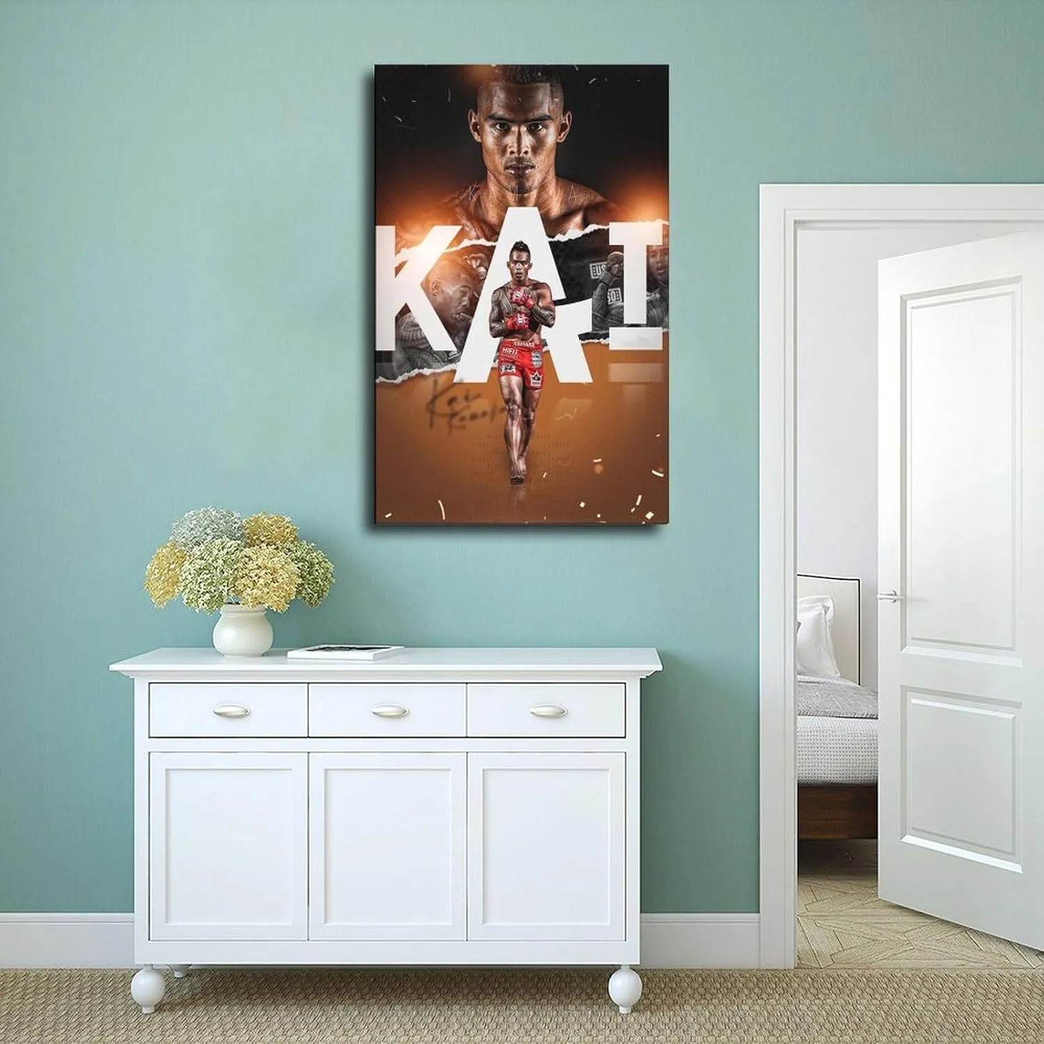BjixZAx Kai Kamaka Profession Boxing Athlete Poster65 Canvas Poster Bedroom Living Room Office Decoration Gifts Frame:12x18inch(30x45cm)
