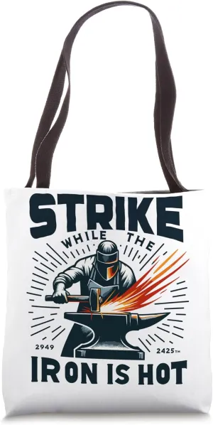 Blacksmith workshop Metal Worker Bladesmith Metalworking Tote Bag
