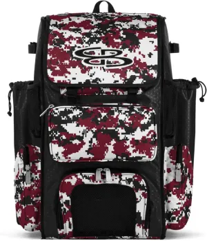 Boombah Superpack Bat Pack - Backpack Version (no wheels) - Holds 4 Bats - Camo Series - Multiple Color Options