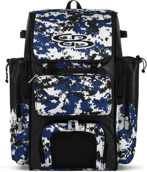 Boombah Superpack Bat Pack - Backpack Version (no wheels) - Holds 4 Bats - Camo Series - Multiple Color Options