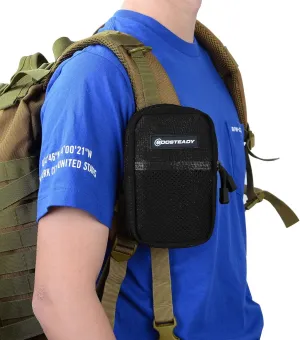 BOOSTEADY Backpack Strap Pouch, Smartphone Strap Pack, Backpack Attachment Bag for Hikers