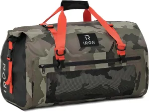BORLENI Waterproof Motorcycle Dry Duffel Bag Luggage Tail Bag with Large Storage Space,Roll Top Closure, Shoulder Straps, Inner Pocket and Mesh Pocket for Motorcycling Travel Camping(Camouflage,30L)