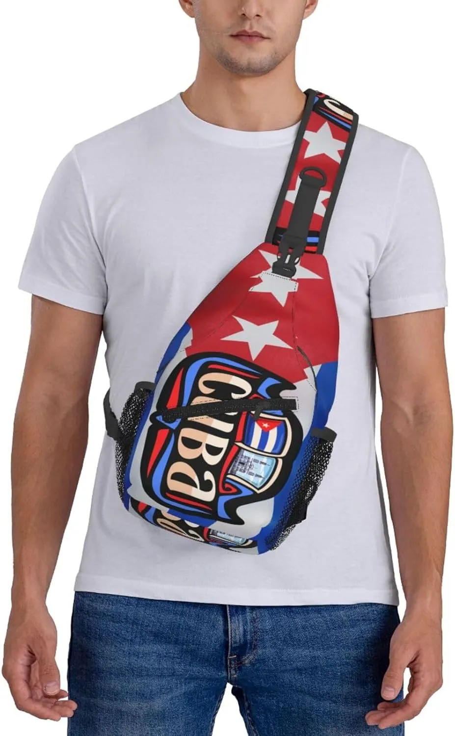Bow Hunting American Flag Archery Bowhunter Camouflage Sling Bag Chest Bags Crossbody Bag Travel Shoulder Backpack