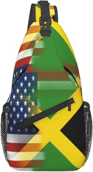 Bow Hunting American Flag Archery Bowhunter Camouflage Sling Bag Chest Bags Crossbody Bag Travel Shoulder Backpack