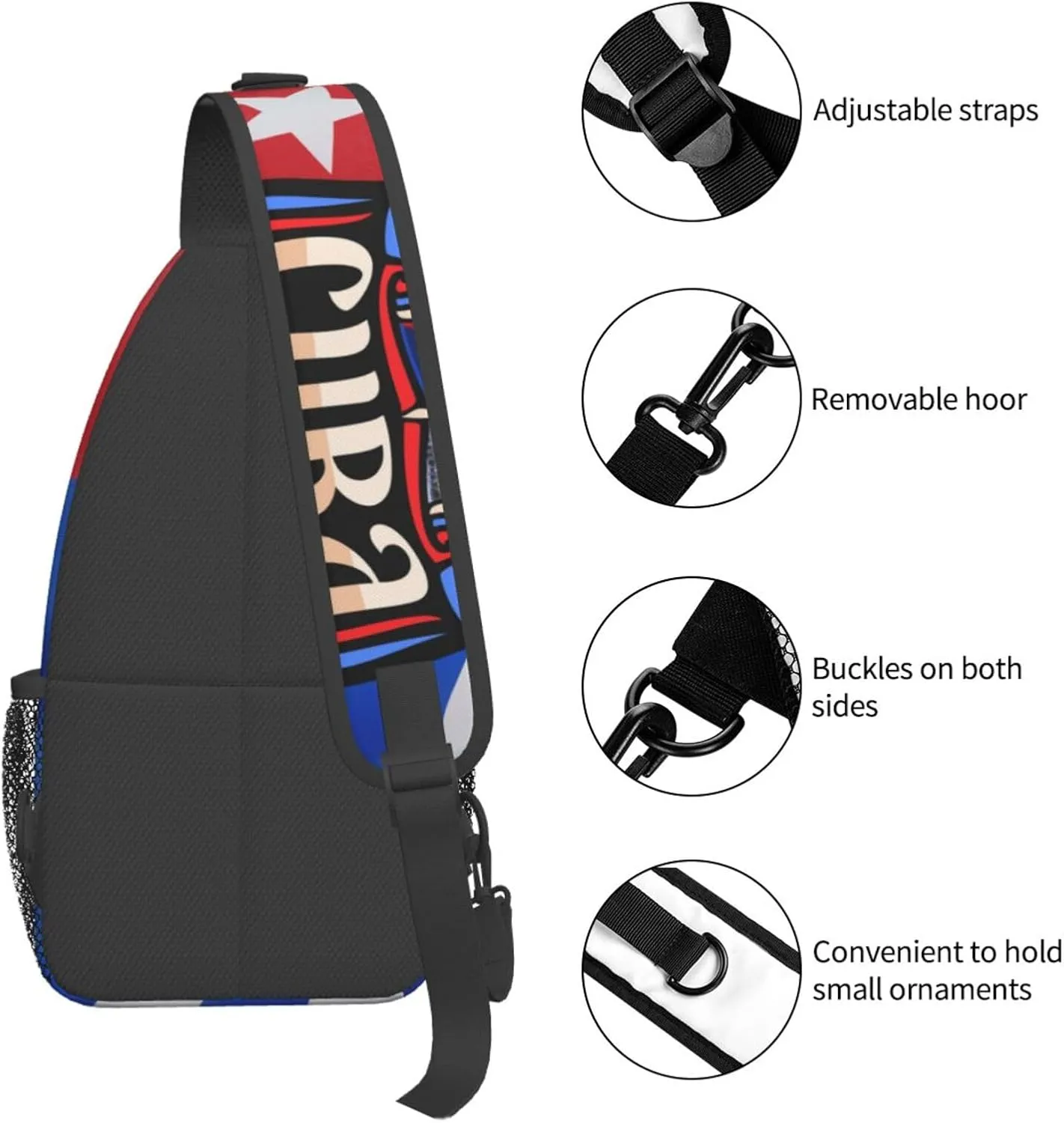 Bow Hunting American Flag Archery Bowhunter Camouflage Sling Bag Chest Bags Crossbody Bag Travel Shoulder Backpack
