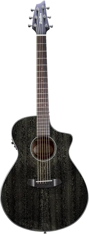 Breedlove Rainforest S Concert CE African Mahogany Soft Cutaway 6-String Acoustic Electric Guitar with Fishman Presys I Electronics (Black Gold)