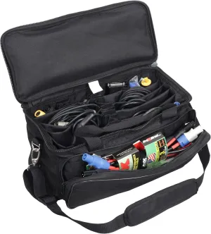 BRENDAZ MANO Series Utility Carry Bag with Organizing Dividers For Cables, LED Lighting, Mics, and Accessories.