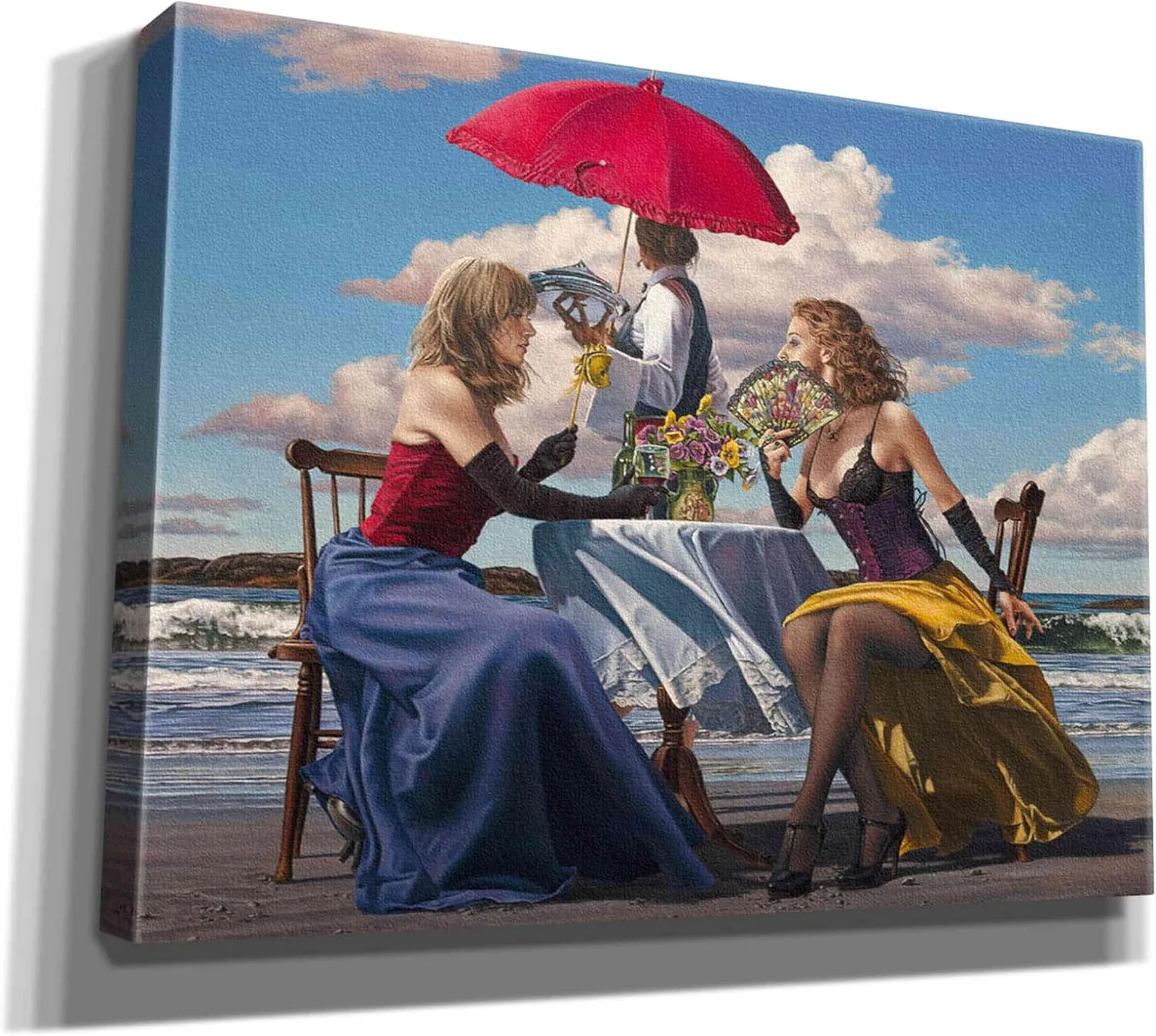 'Cafe Oceanus' by Paul Kelley, Canvas Wall Art, 54"x40"