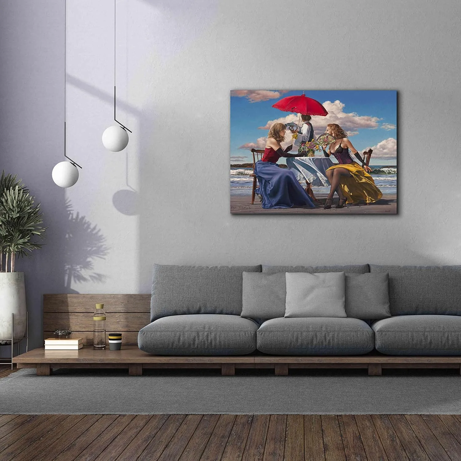'Cafe Oceanus' by Paul Kelley, Canvas Wall Art, 54"x40"