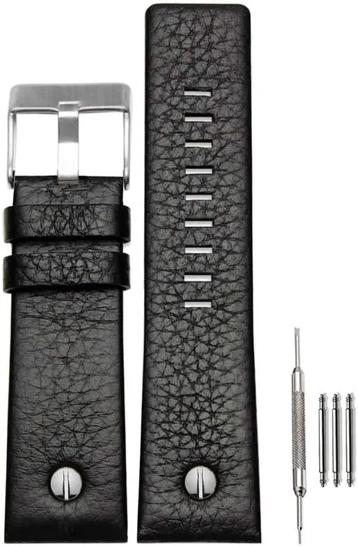 Calfskin Leather Watch Band Suitable for Men's Diesel Watches