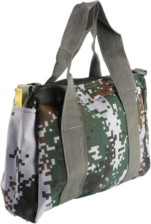 Camo Kit Waterproof Heavy Duty Storage Tool Bag Zipper for Outdoor and Camping Activities
