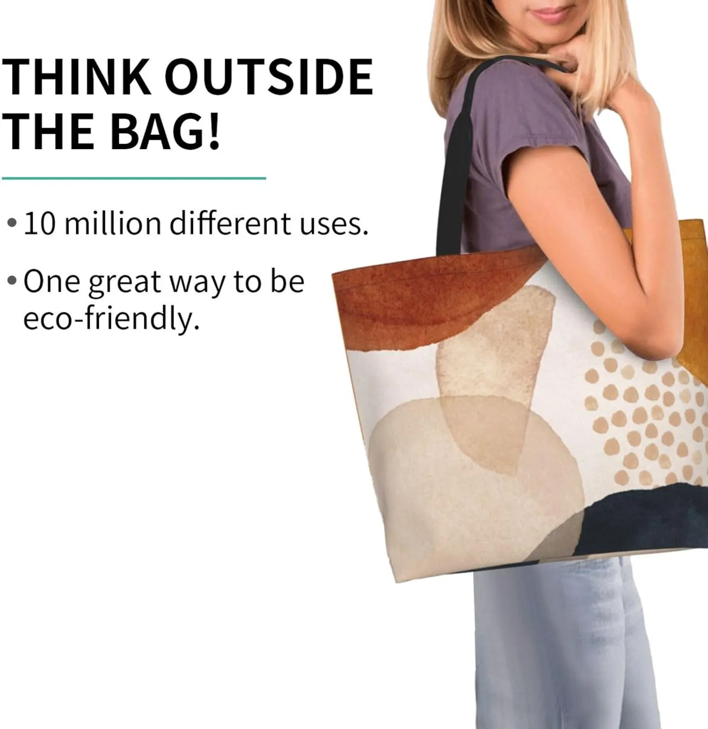 Camouflage Camo Large Tote Bag Casual Shoulder Bags Reusable Grocery Handbag For Women Travel Shopping Gym