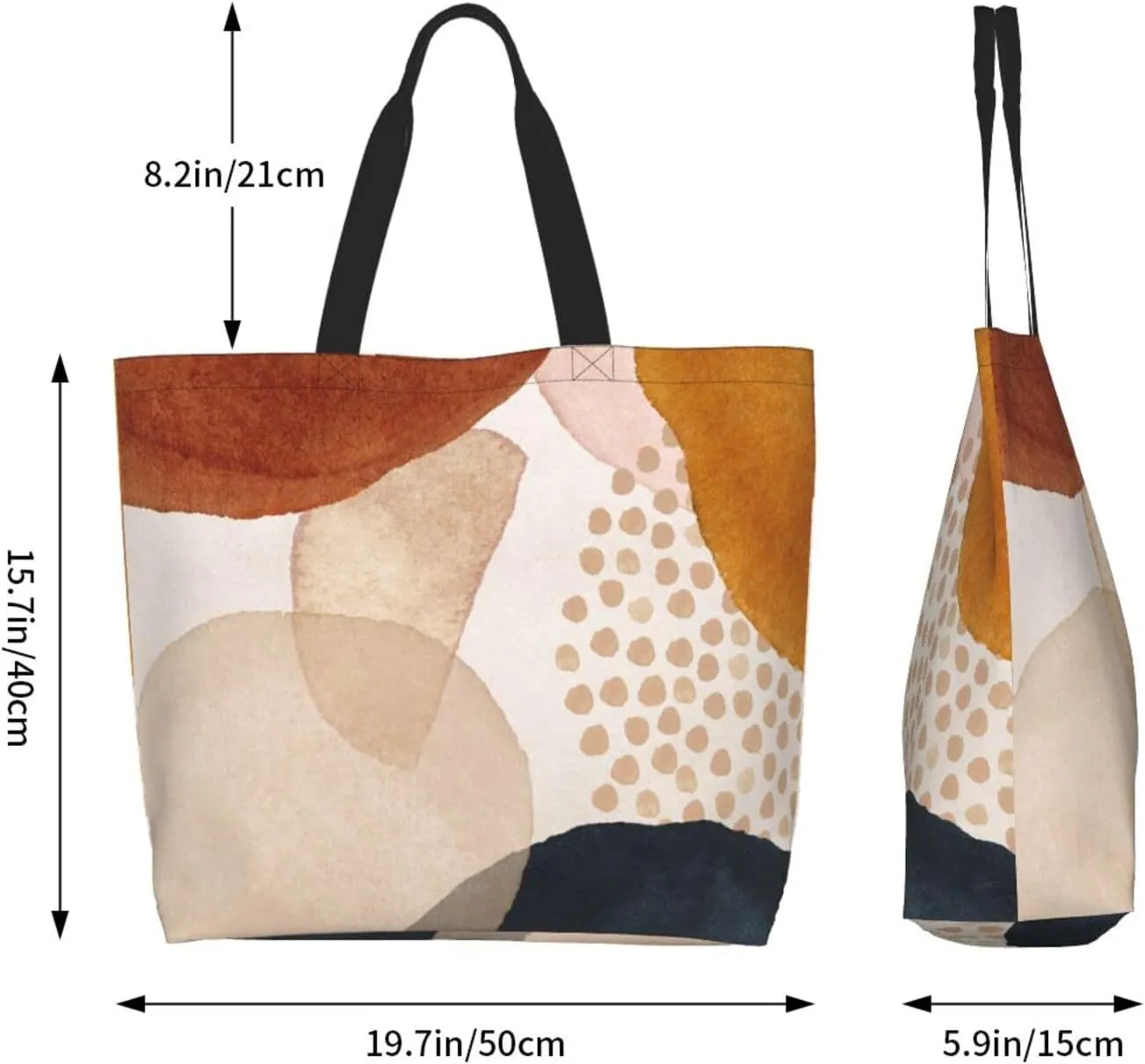 Camouflage Camo Large Tote Bag Casual Shoulder Bags Reusable Grocery Handbag For Women Travel Shopping Gym