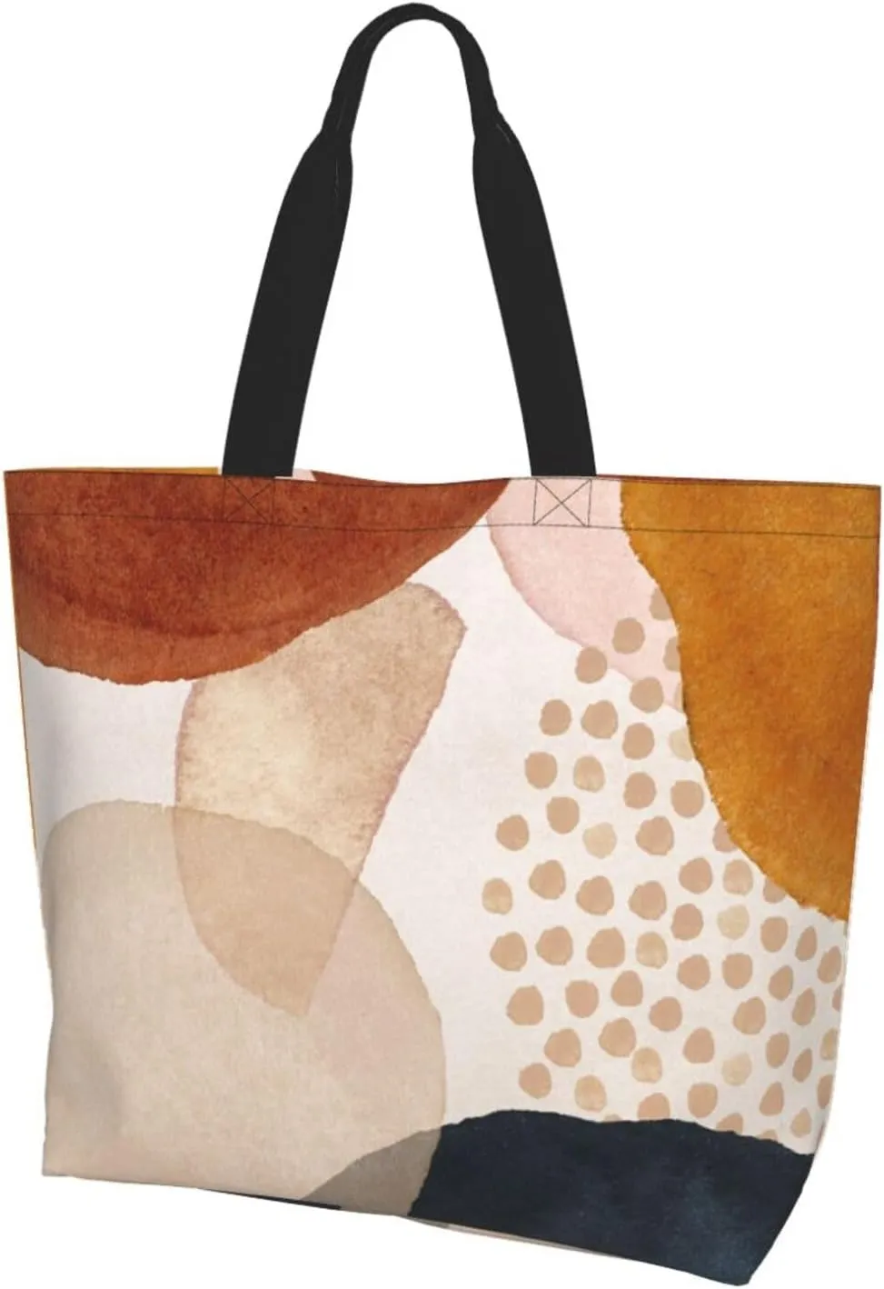 Camouflage Camo Large Tote Bag Casual Shoulder Bags Reusable Grocery Handbag For Women Travel Shopping Gym
