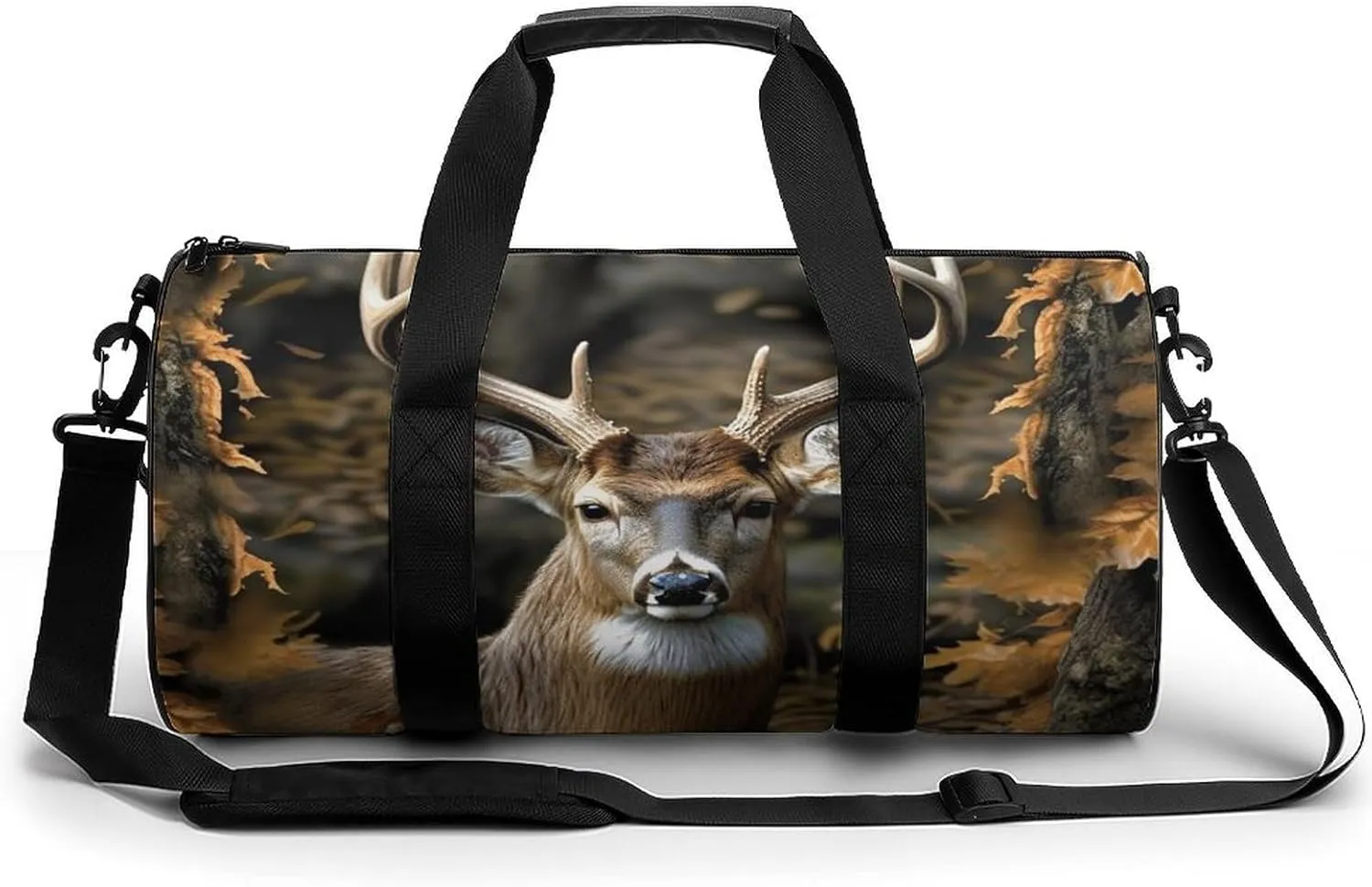 Camouflage Deer Gym Bag Sport Gym Tote Bag Lightweight Duffle Bag Carry On Weekender Bags for Women Men