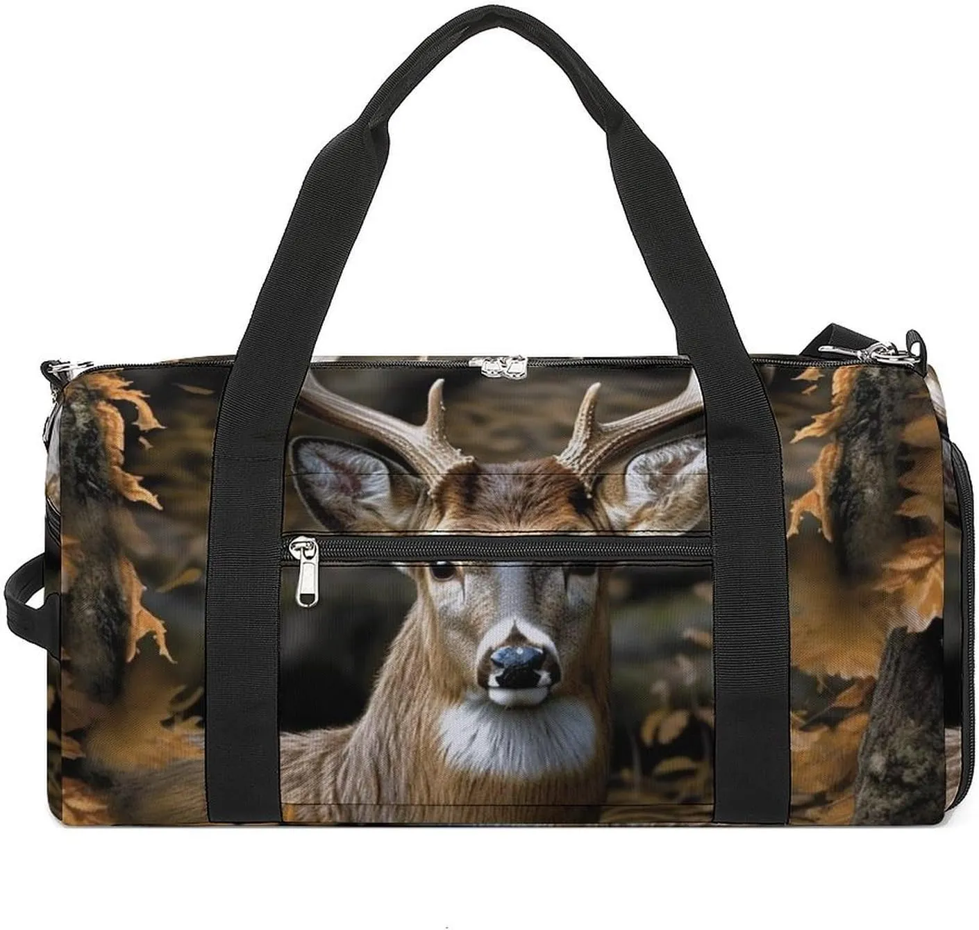 Camouflage Deer Gym Bag Sport Gym Tote Bag Lightweight Duffle Bag Carry On Weekender Bags for Women Men