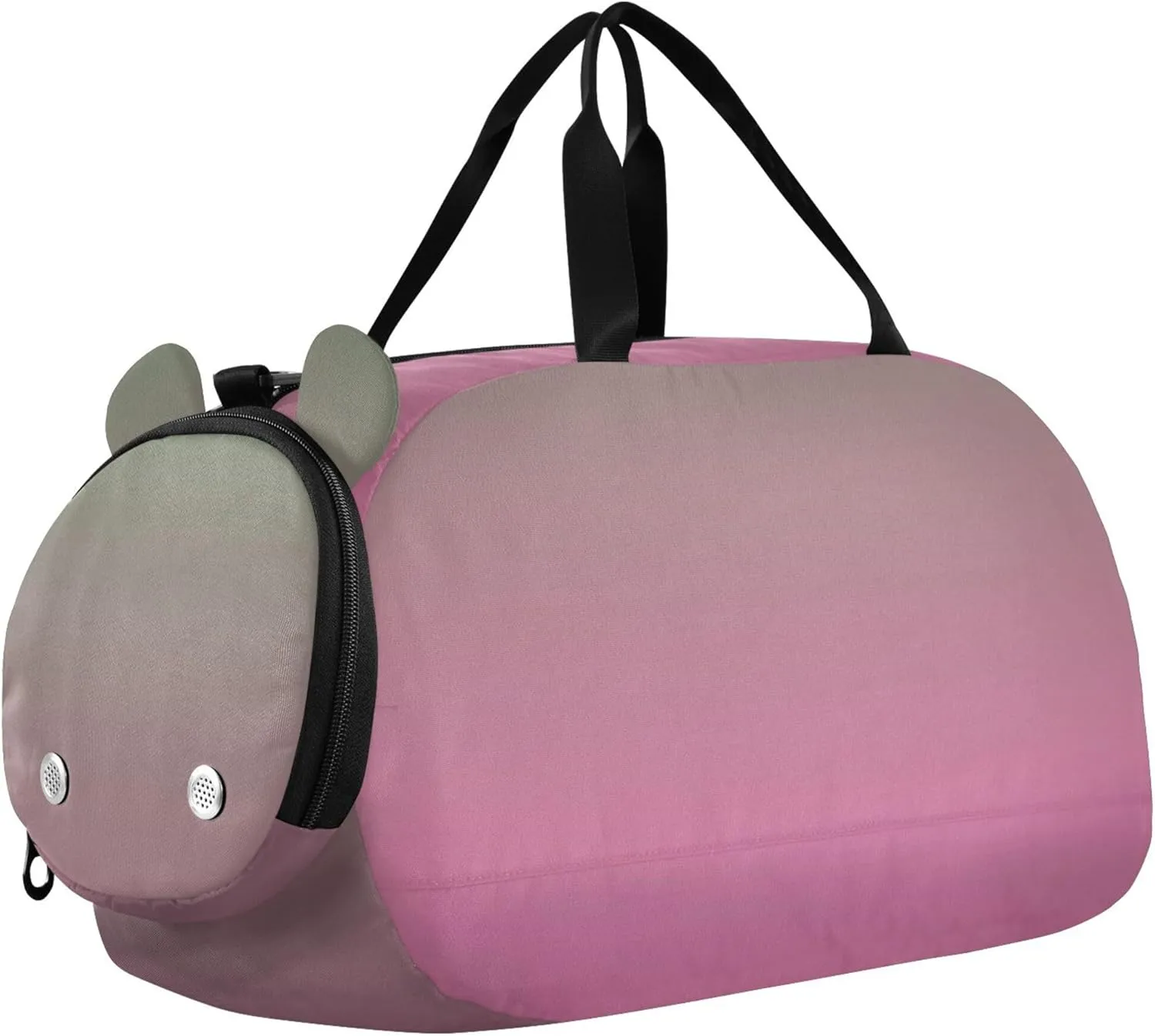 Camouflage Green Hot Pink Gradient Duffle Bags for Traveling Tote Weekender Overnight Duffle Bag for Kids Boys Carry on Duffel Bag