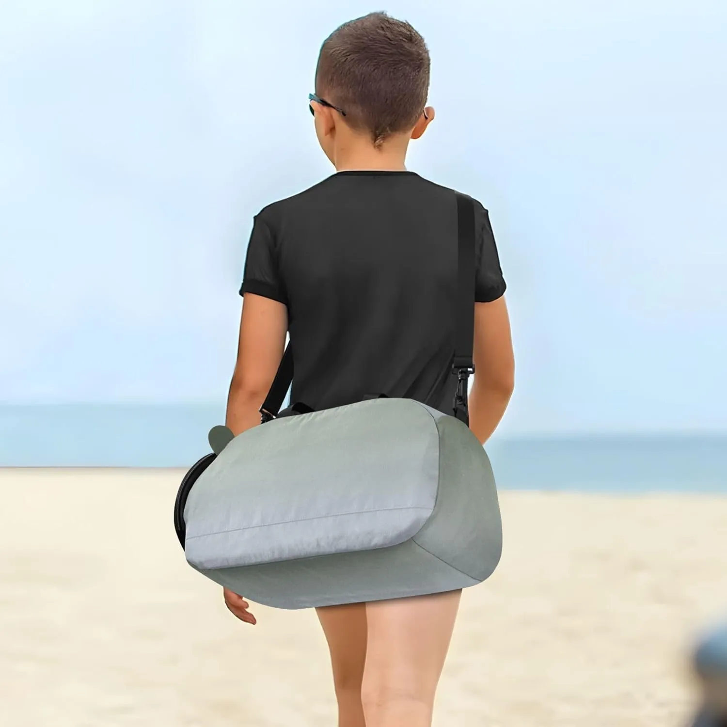 Camouflage Green Periwinkle Gradient Boys Carry on Duffel Bag Overnight Weekender Duffel Girls Tote Duffle Bags Travel Luggage Kids Sports